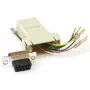 Αλλαγέας φύλου καλωδίου MicroConnect SAD008 — RJ45 θηλυκό σε DB9 θηλυκό, μπεζ