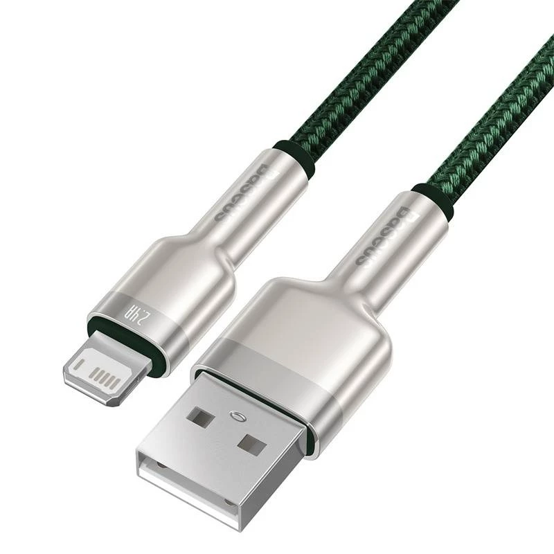 Καλώδιο USB-A σε Lightning Baseus 1 m, πράσινο