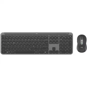 Logitech 920-012483 πληκτρολόγιο ποντίκι included Office RF Wireless + Bluetooth QWERTZ German Graphite
