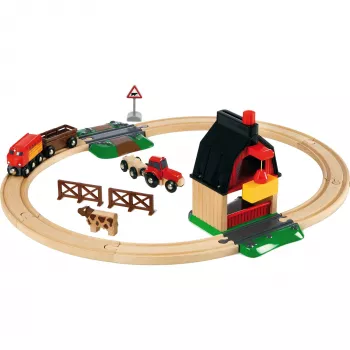 BRIO 33719 Σετ τρένου αγροκτήματος, 20 τεμ.