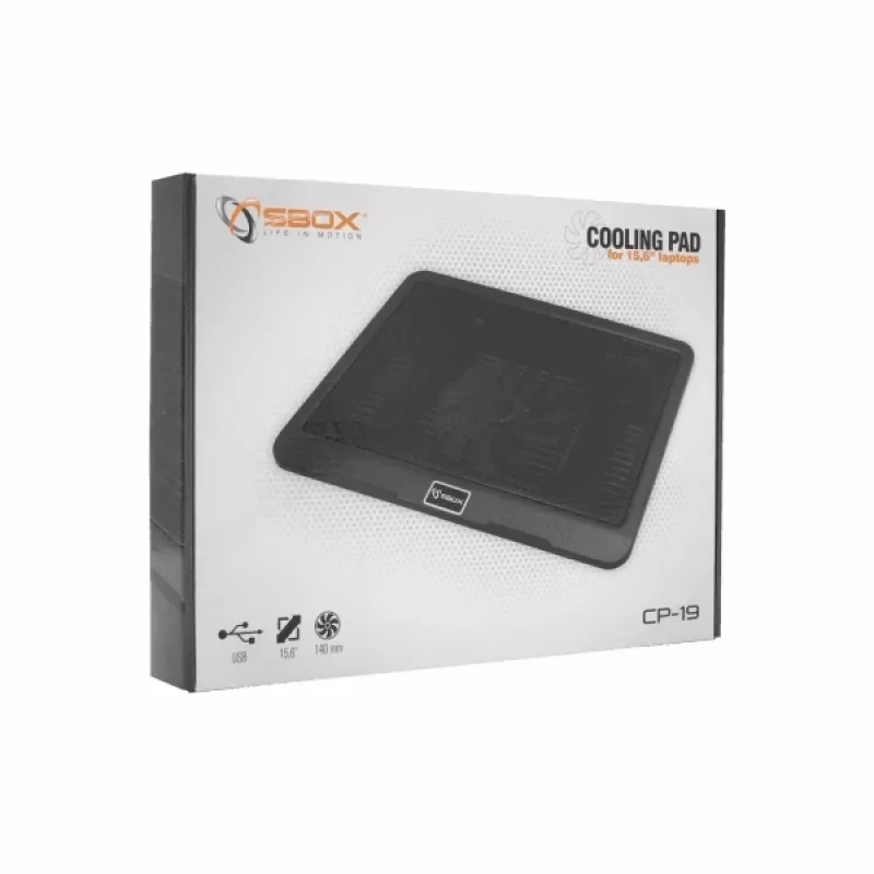 Βάση ψύξης Sbox CP-19 για laptop 15,6 inch