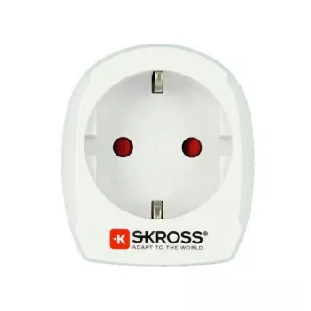 SKROSS Europe to USA - Κιτ αντάπτορα τροφοδοσίας - Ευρωπαϊκό βύσμα, CEI 23-16/VII / CEE 7/3 (SCHUKO)
