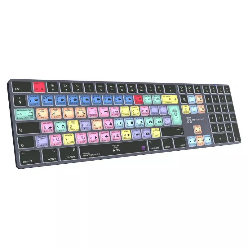LogicKeyboard Titan DE Πληκτρολόγιο Mac για Adobe Premiere Pro CC — γερμανικό layout