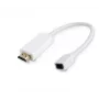 MicroConnect HDMMDP ενεργός προσαρμογέας Mini DisplayPort σε HDMI, Mini DP θηλυκό σε HDMI αρσενικό, 0,1 m, λευκός