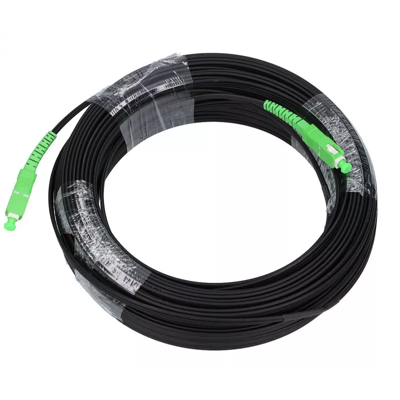 Καλώδιο οπτικών ινών Extralink EX.19348 15 m SC–SC FTTH G.657.A2 Μαύρο/Πράσινο