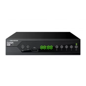 Esperanza EV107R Αποκωδικοποιητής TV Set-Top-Box Καλώδιο μαύρο