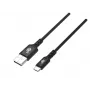 Καλώδιο USB-USB C 2 m Σιλικόνη μαύρο Quick Charge