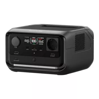 Φορητός σταθμός ενέργειας EcoFlow River 3 Plus — LiFePO4 286Wh, έξοδοι AC και USB, φόρτιση ηλιακή/αναπτήρα