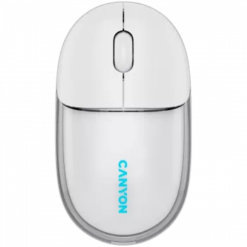 CANYON Ποντίκι OnClick 24 BT/ Wireless Διαφανές/Λευκό