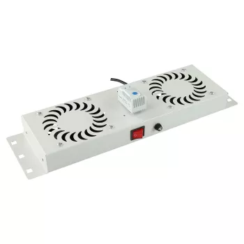 Αξεσουάρ rack Lanview RAF115WH 2 ανεμιστήρες λευκό χάλυβας