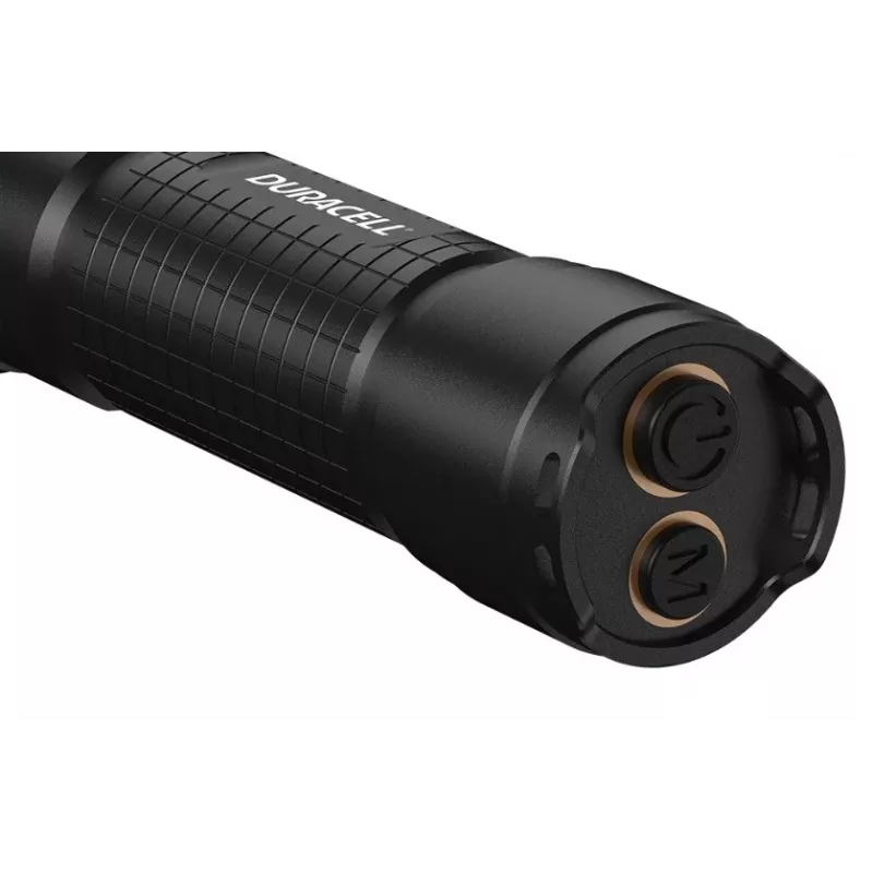 Φακός Duracell DF2500R — μαύρος, επαναφορτιζόμενος φακός χειρός