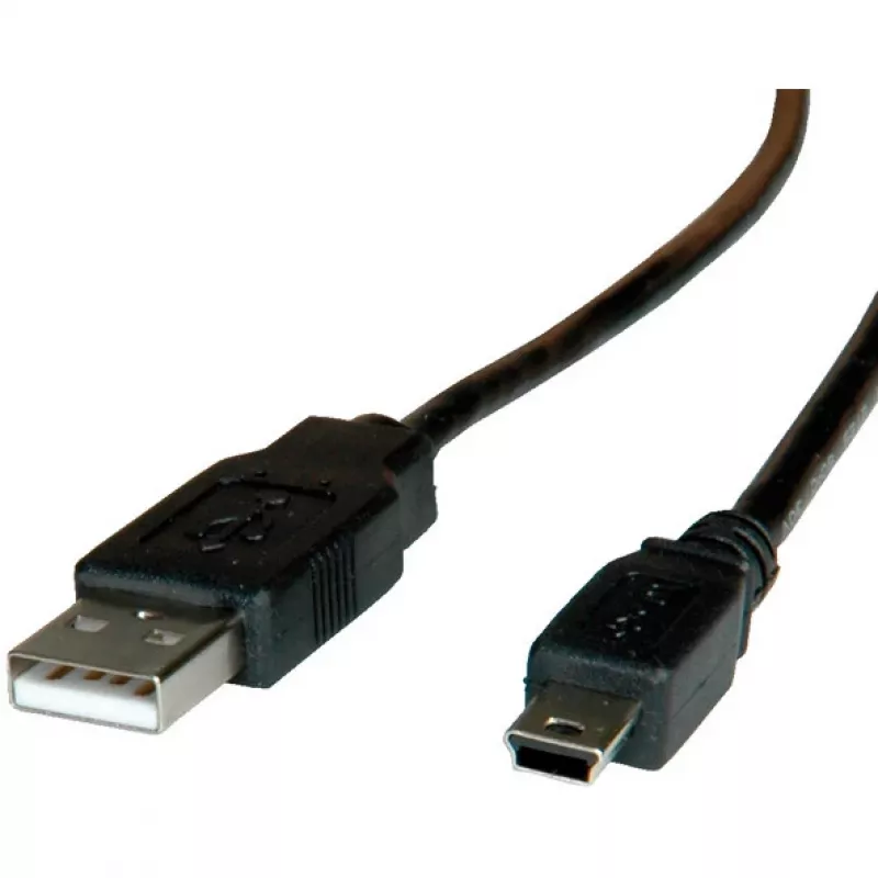 ROLINE καλώδιο USB 2.0, Type-A - 5-Pin Mini 1,8m (11.02.8719)