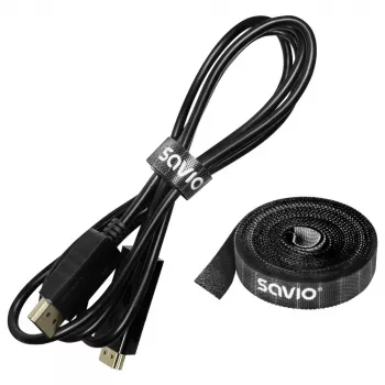 Οργανωτής καλωδίων Savio OC-06 Universal Μαύρο