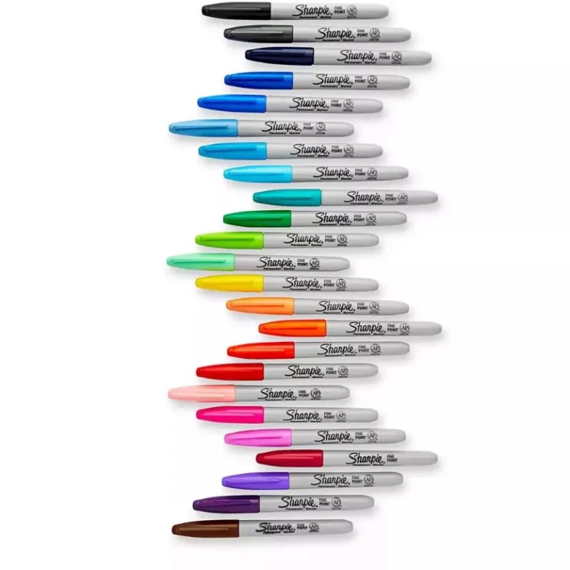 Sharpie Fine Point μόνιμος μαρκαδόρος, μαύρο, 12 τεμάχια