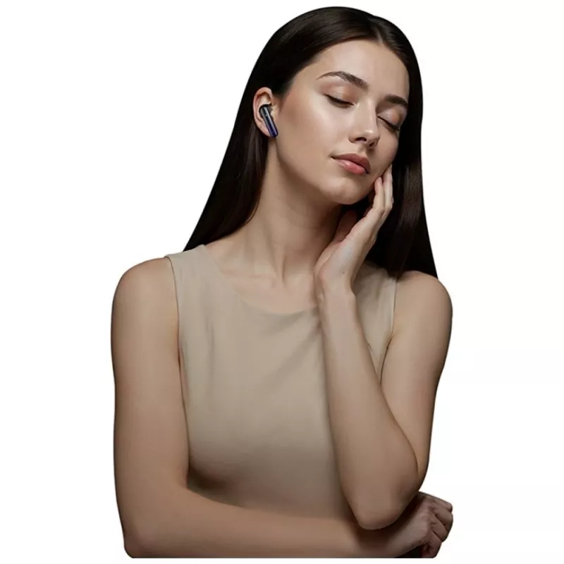 Ακουστικά Bluetooth Usams TWS E02 ANC+ENC μαύρα