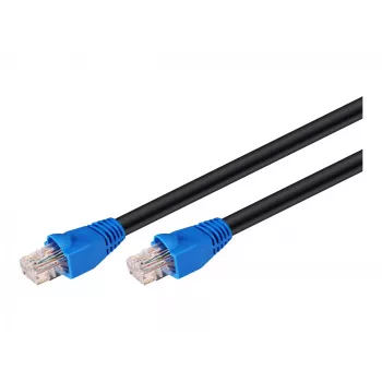 Καλώδιο δικτύου RJ45 εξωτερικού χώρου Goobay κατηγορίας 6 UTP (U/UTP) ευθύ 50m (μαύρο), μαύρο