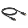 Καλώδιο USB DeLOCK 83720 USB 3.2 Gen 2 1m USB-C Μαύρο