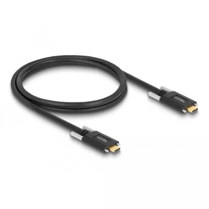 Καλώδιο USB DeLOCK 83720 USB 3.2 Gen 2 1m USB-C Μαύρο