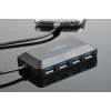 USB Hub GEMBIRD ACT-HUB3C-4P — USB 3.2 Gen 1 Type-A host σε 4 × USB 3.2 Gen 1 Type-C, 5000 Mbit/s, μαύρο