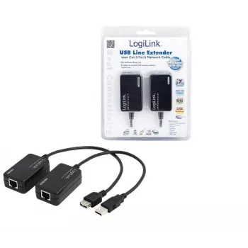 LogiLink® UA0021D επεκτατής γραμμής USB μέσω CAT5/6 έως 60 m