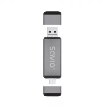 Αναγνώστης καρτών SD 3-in-1, USB-C + USB-A 2.0 + Micro-USB