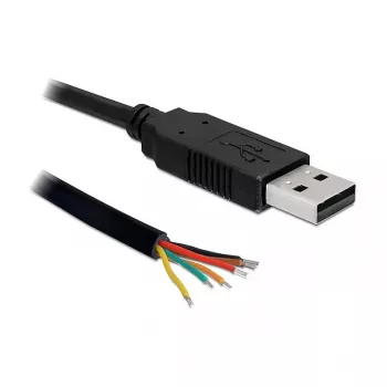 Καλώδιο USB DeLOCK USB2.0/TTL 6 1,8 m μαύρο