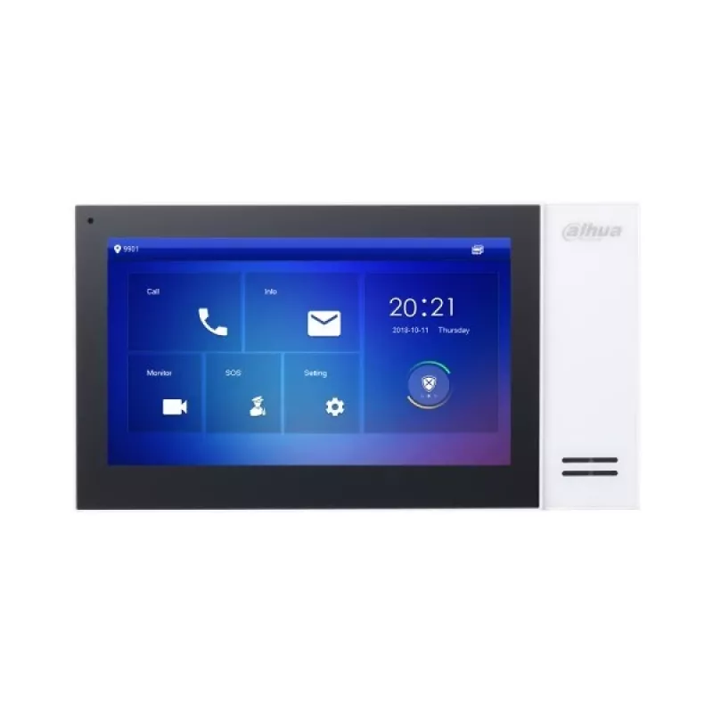 Dahua Technology VTH2421FW Βίντεο-θυροτηλέφωνο 17,8 cm (7 ίντσες) Μαύρο, Λευκό