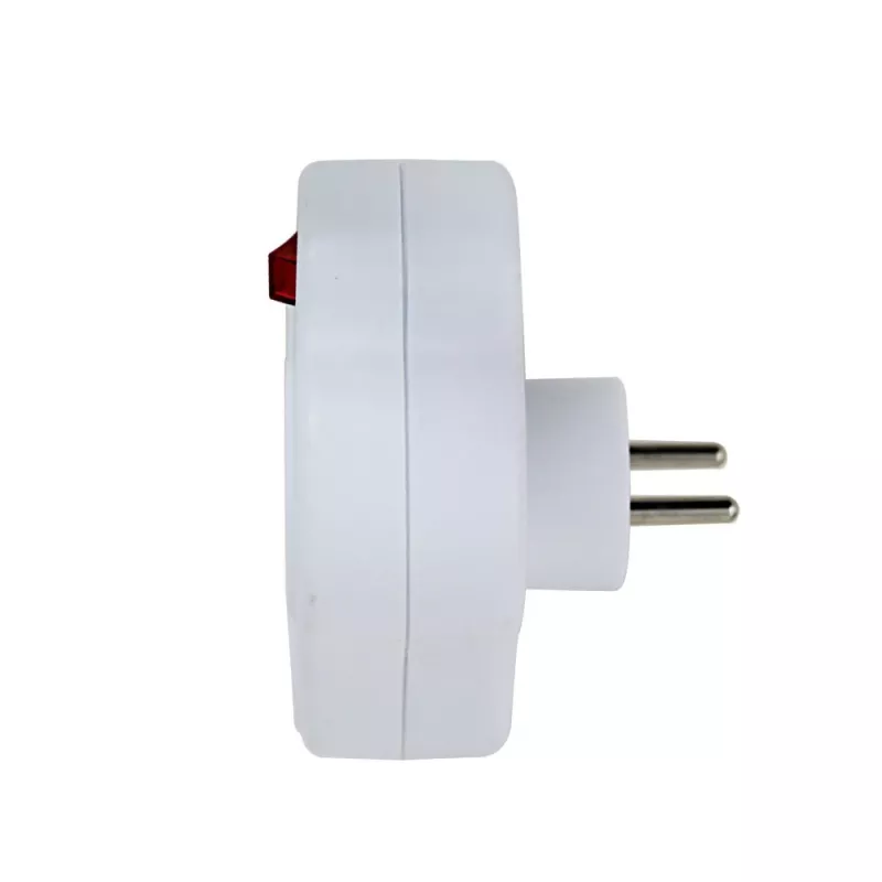 Esperanza ELK304W ηλεκτρικός διανομέας, 3 πρίζες με διακόπτη, λευκός