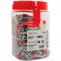 fischer Ούπα DUOPOWER 10x50 BigBox ανοιχτό γκρι/κόκκινο 210 τεμάχια επανασφραγιζόμενο (570550)