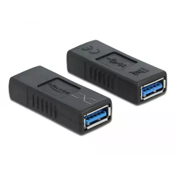Προσαρμογέας USB 3.0 Type-A υποδοχή σε Type-A υποδοχή σταυρωτό DeLOCK 66641