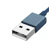 Καλώδιο USB 3in1 Baseus Superior Series, USB σε Micro-USB / USB-C / Lightning, 3,5 A, 1,5 m (μπλε)