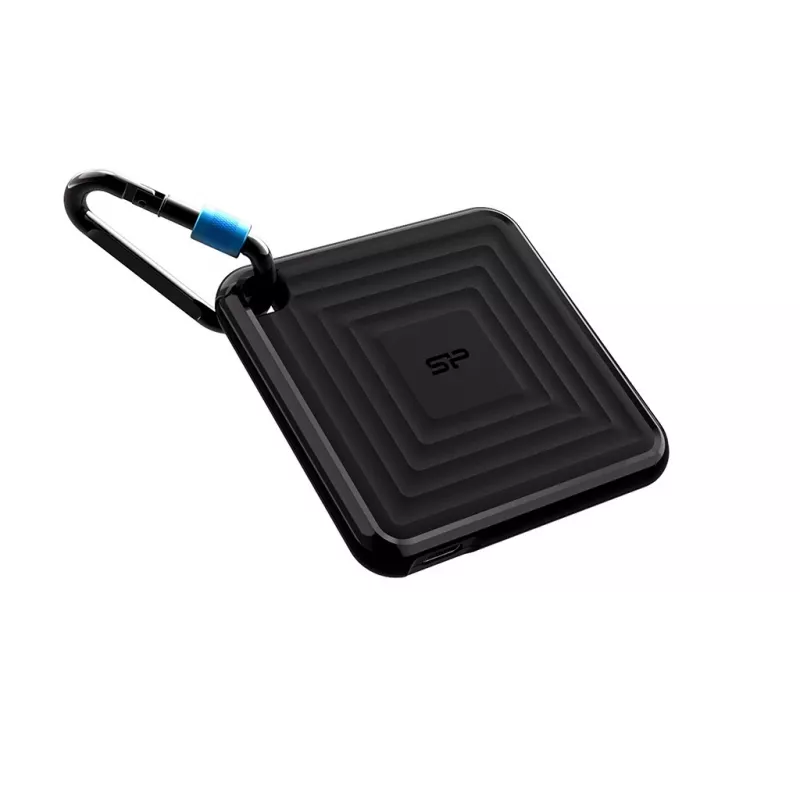 SILICON POWER PC60 - SSD - 1TB - εξωτερικός (φορητός) - USB 3,2 Gen 2 - 256-Bit-AES - Μαύρο (SP010TBPSDPC60CK)