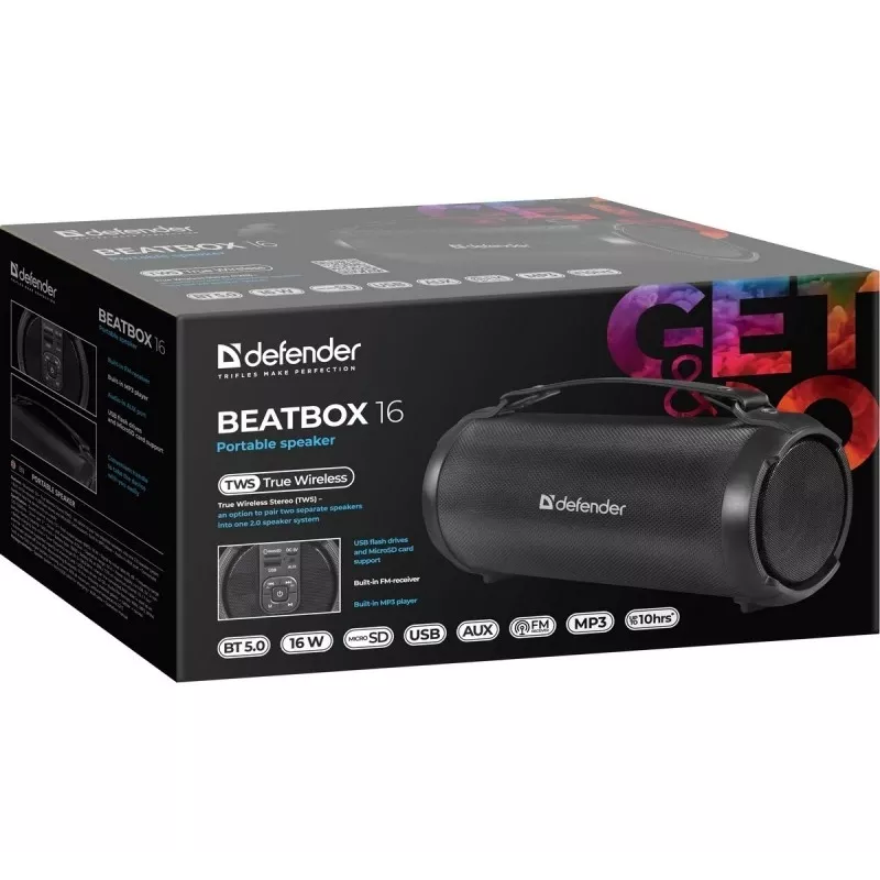 Ηχείο Bluetooth BEATB OX 16W, 65216, DEFENDER