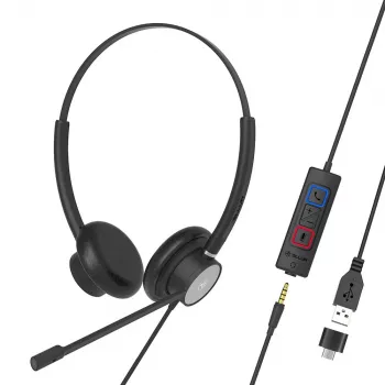 Headset Tellur Voice 420 ενσύρματο headset binaural μαύρο TLL411006