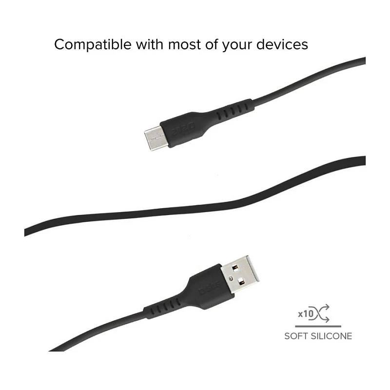 SBS TECABLEMICRO2K 2m USB A Micro-USB B αρσενικό αρσενικό μαύρο καλώδιο USB (TEKabelMICRO2K)
