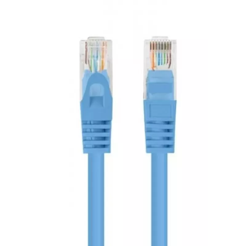 PATCHCORD Cat.5E UTP 1.5M Μπλε FLUKE PASSED LANBERG συσκευασία 10 τεμ.