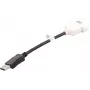 Καλώδιο DisplayPort σε DVI-D DELL 023NVR 0,23 m μαύρο λευκό
