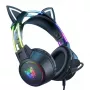 Ακουστικά Onikuma X15 PRO Ακουστικά gaming γάτα μαύρα