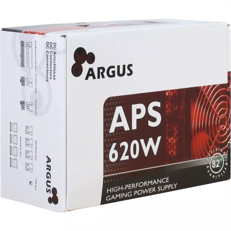 Τροφοδοτικό Inter-Tech Argus APS 620 W 20+4 Pin ATX ATX Μαύρο