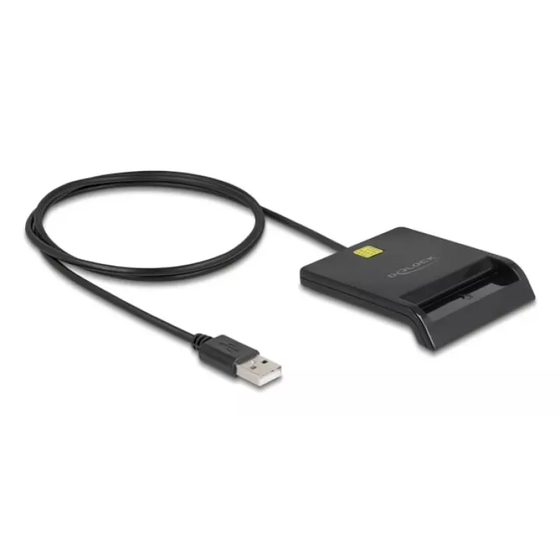 Smart Card Reader DeLOCK 91724 USB Type-A Μαύρο