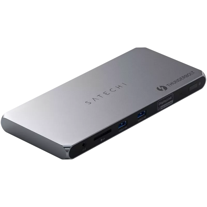 Satechi Thunderbolt 4 Dock ST-DT4MDM-EU — Thunderbolt 4 Docking station, 2× HDMI 2.0, 2× USB-A 3.2