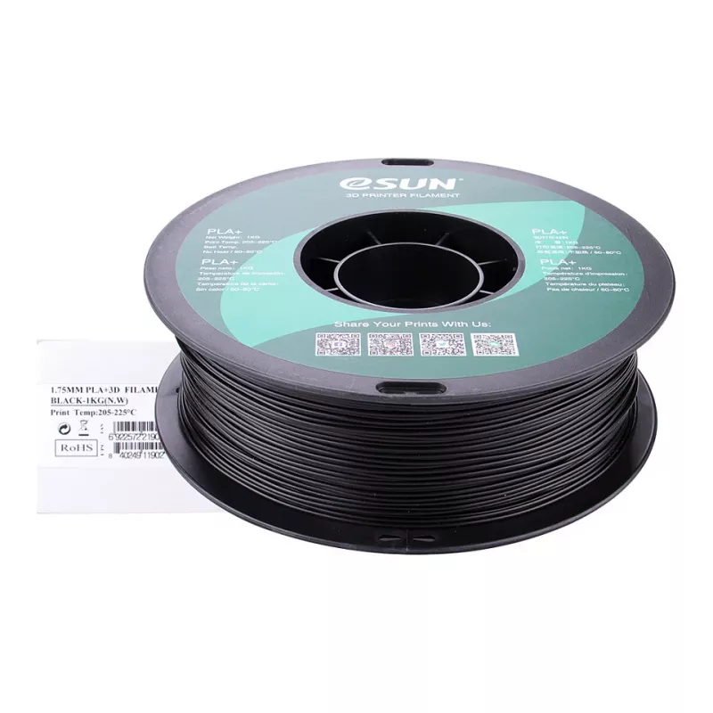 PLA+ 1,75mm ΜΑΥΡΟ 1kg
