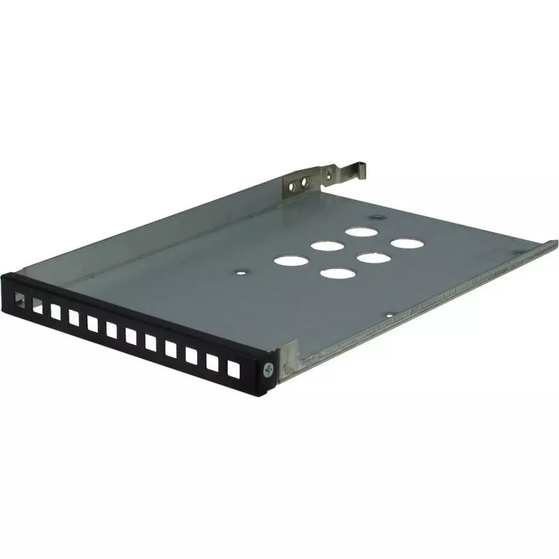 Inter-Tech IPC 1U-1404 Rack Μαύρο, Ανοξείδωτο χάλυβας