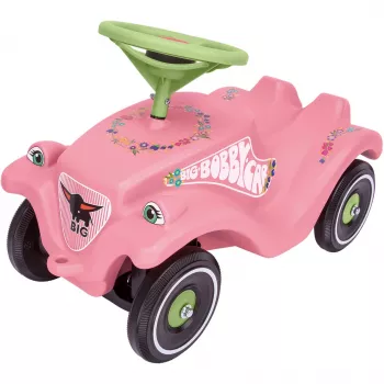 Bobby-Car-Classic Flower, παιδικό όχημα ροζ/ανοιχτό πράσινο