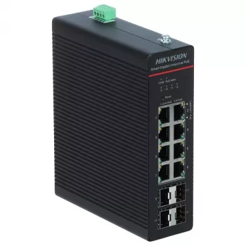 Managed Network Switch Hikvision DS-3T1512HP-SI-8P4F Gigabit Ethernet 8 Θύρες PoE