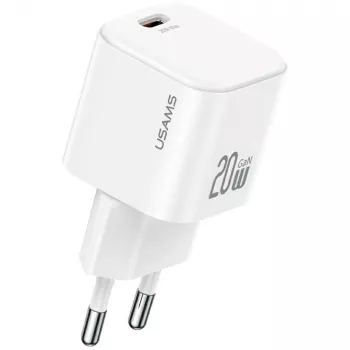 Φορτιστής usams USA001627 20W 1×USB‑C με καλώδιο USB‑C — ταχυφορτιστής για τηλέφωνα και tablet