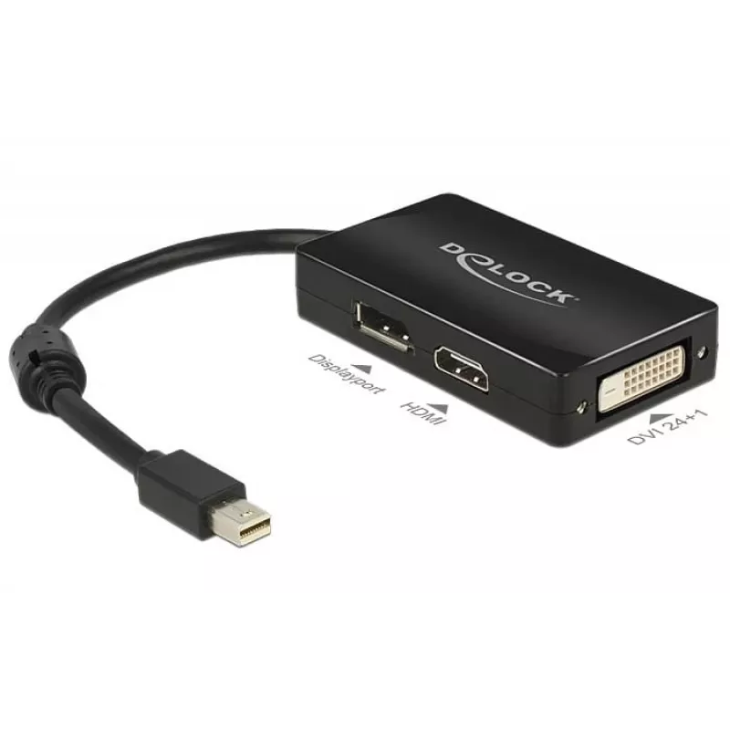 Καλώδιο DeLOCK 0,16m DisplayPort HDMI DVI Mini DisplayPort