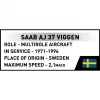 Cobi Blocks Saab AJ 37 Viggen 881 τεμ. Σετ κατασκευής