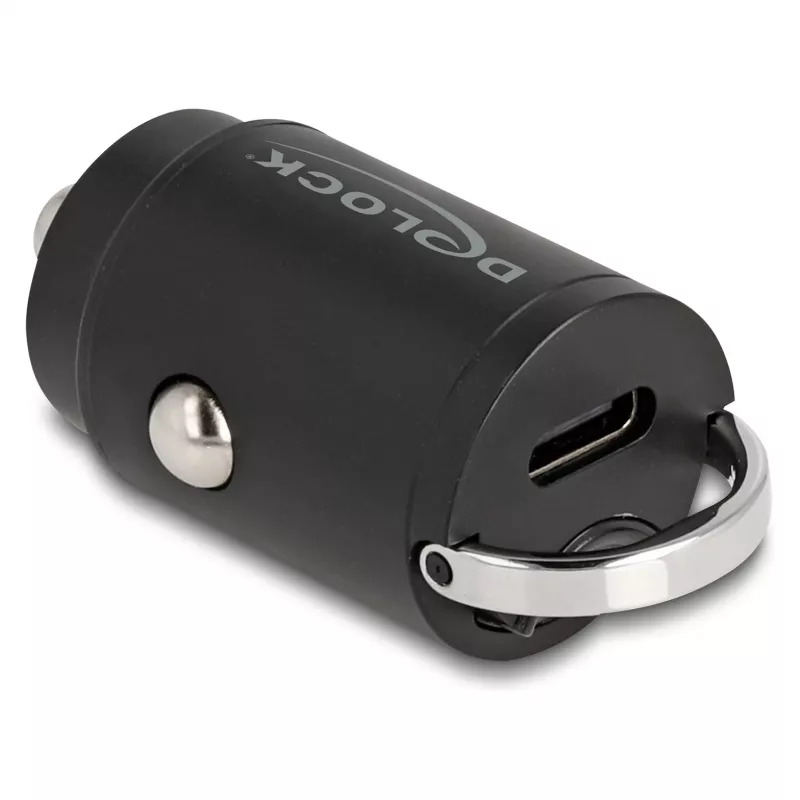 DeLOCK 64278 Μίνι φορτιστής αυτοκινήτου USB-C PD 3.0, 30 W, 3 A, μαύρος