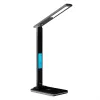 Media-Tech MT222K Leditou φωτιστικό γραφείου LED, 4 W, ασύρματος φορτιστής Qi, ρολόι, μαύρο